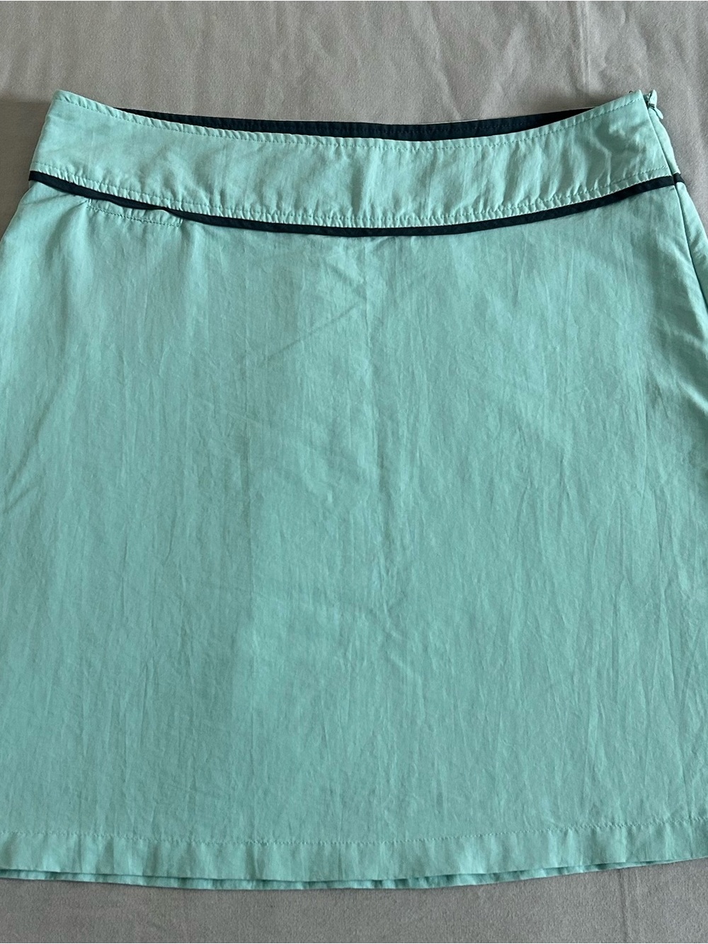 KAVU Light Blue Solid A-Line Athletic Skirt Size 8 Hiking